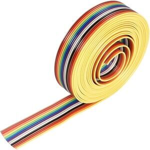 uxcell IDC Rainbow Wire Flat Ribbon Cable - 3 Meter